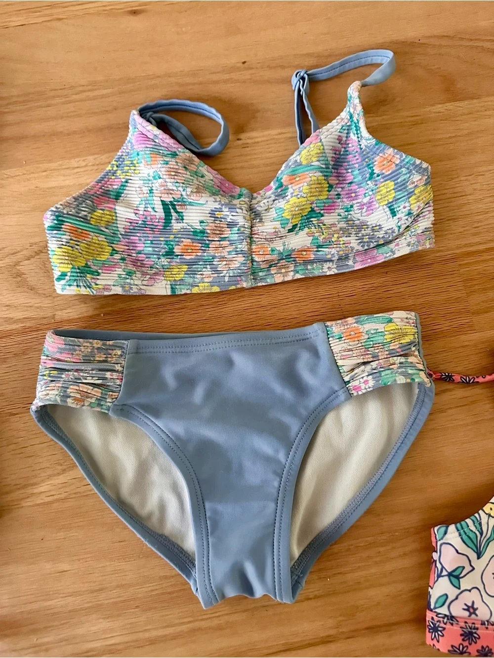 Girls bundle Two-Piece bikini Swimsuit lot-  Sz 4/5 cat and Jack art class